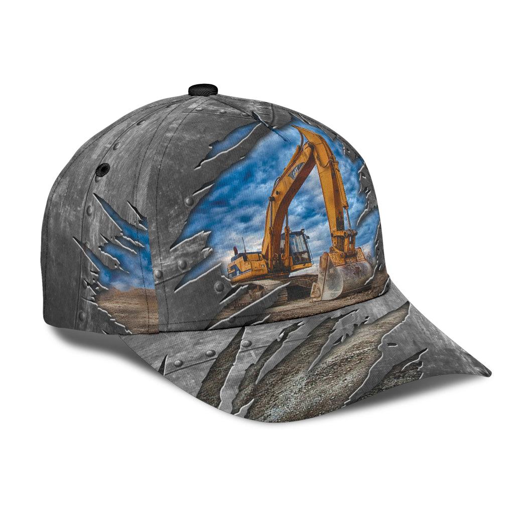 Excavator Classic Cap Trucker Hats Custom Hats Gifts For Men & Women