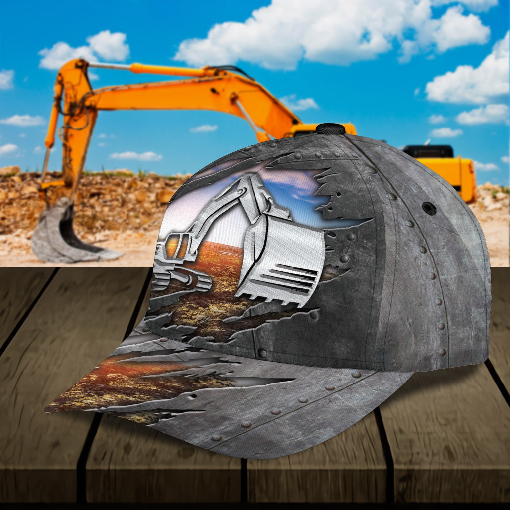 Excavator Classic Cap Trucker Hats Custom Hats Gifts For Men & Women