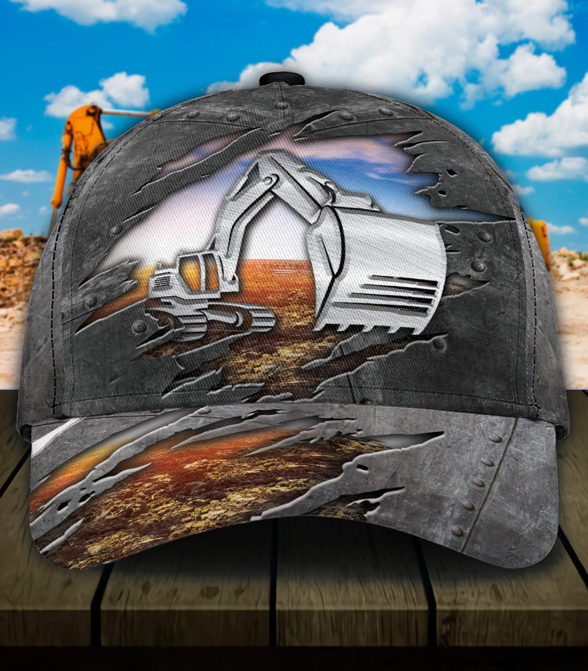Excavator Classic Cap Trucker Hats Custom Hats Gifts For Men & Women