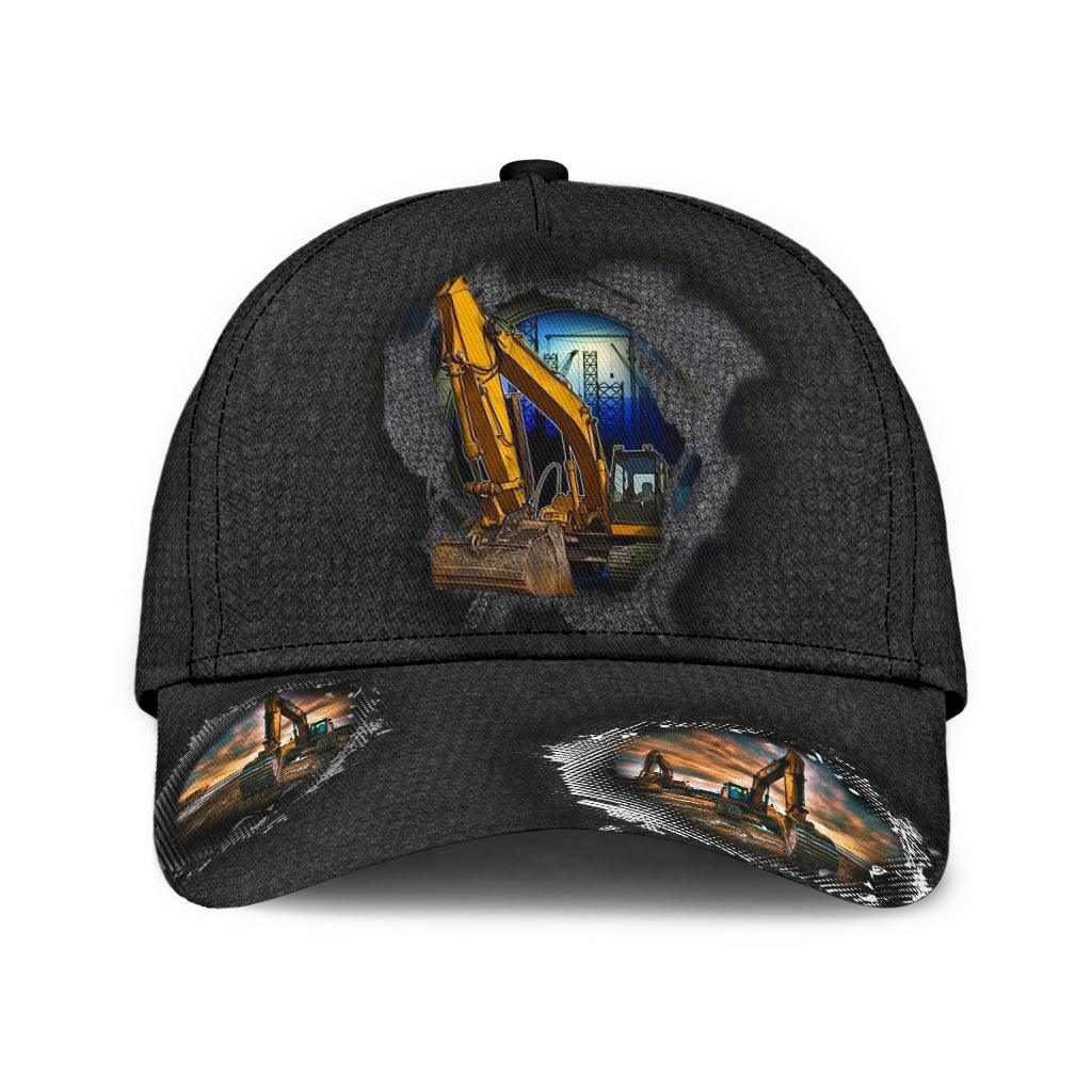 Excavator Classic Cap Trucker Hats Custom Hats Gifts For Men & Women