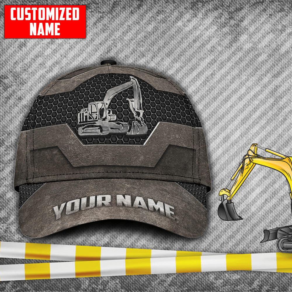 Excavator Custom Classic Cap Trucker Hats Custom Hats Gifts For Men & Women