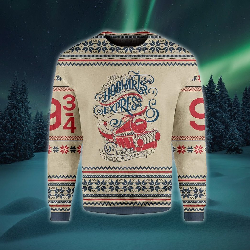 Express Ugly Christmas Sweater Adult 3D Funny Matching for family