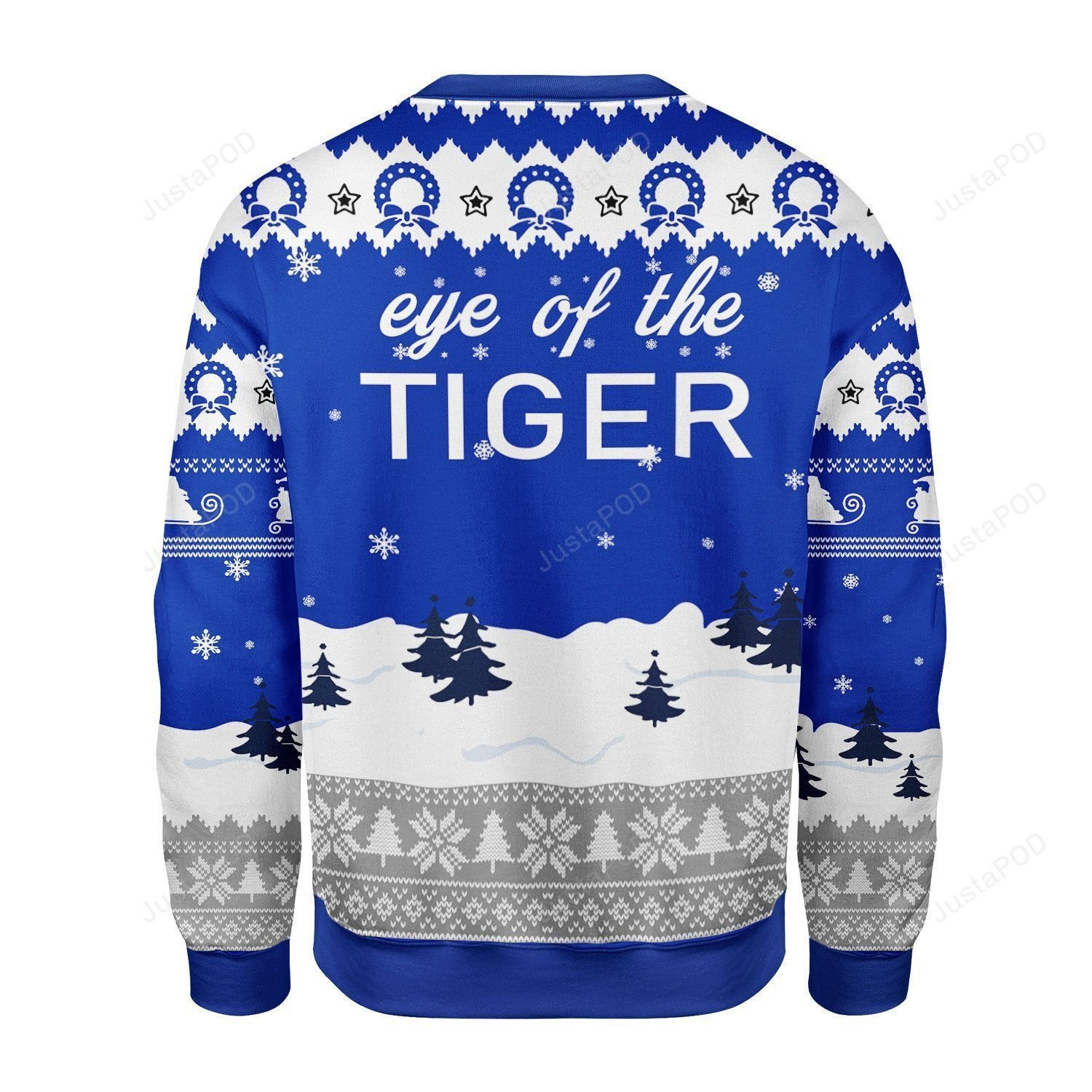 Eye Of The Tiger Ugly Christmas Sweater Adult 3D Funny Matching for family