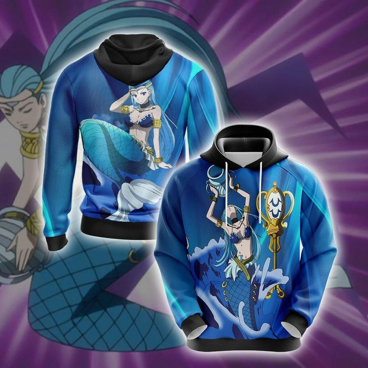 Fairy Tail - Aquarius Unisex 3D All Over Print Hoodie, Zip Hoodie