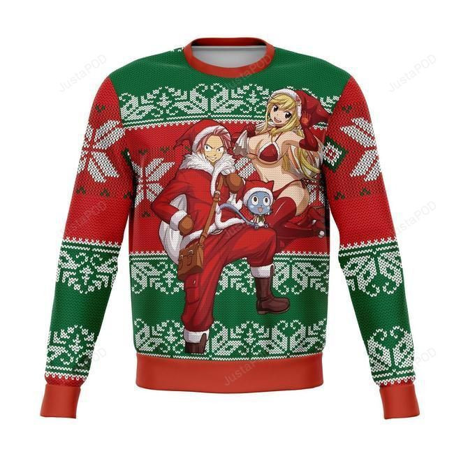 Fairy Tail Ugly Christmas Sweater Adult 3D Funny Matching for family