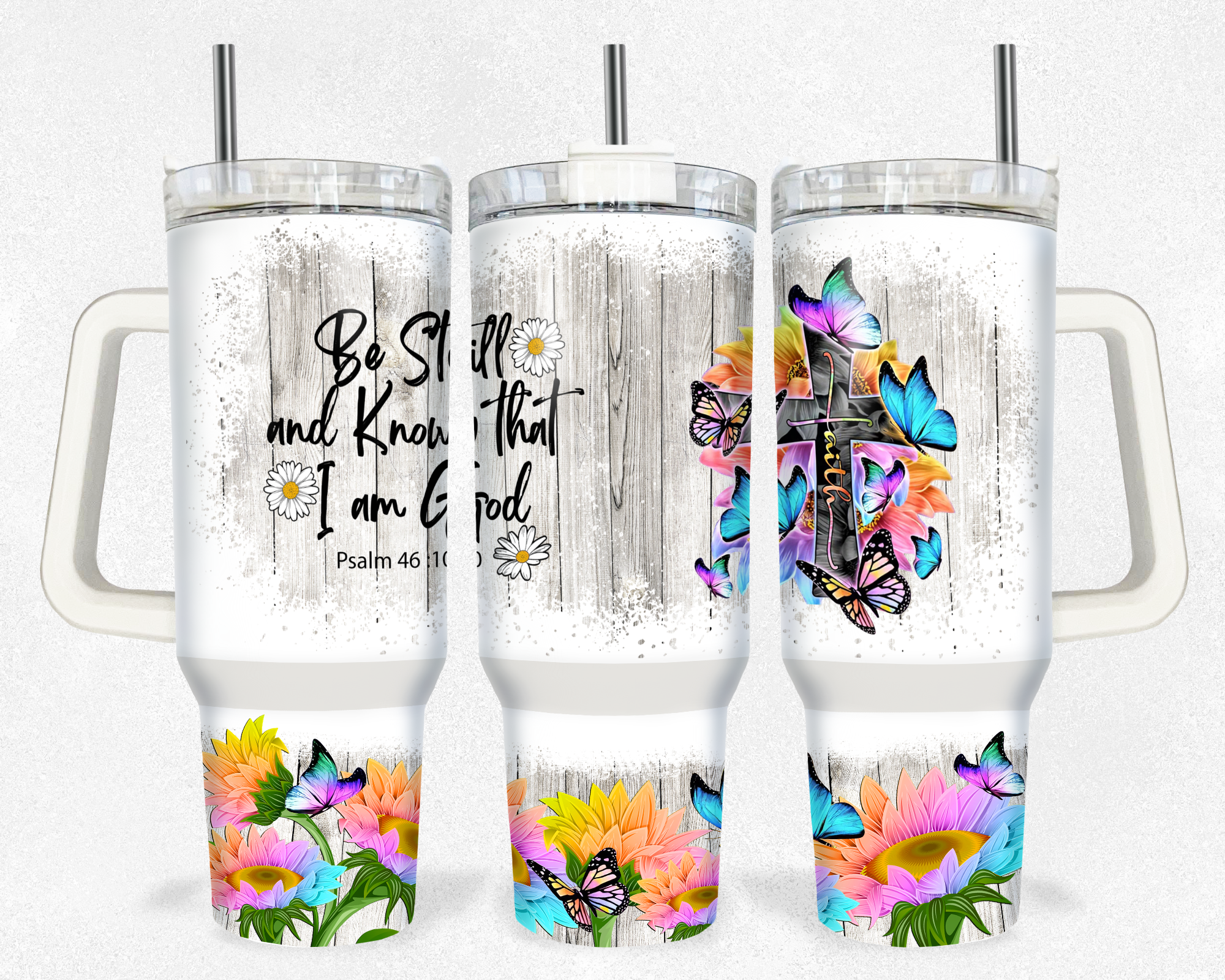 Faith Floral Custom Stanley Cup 40 oz 30 oz Tumbler With HandleTVC2301176