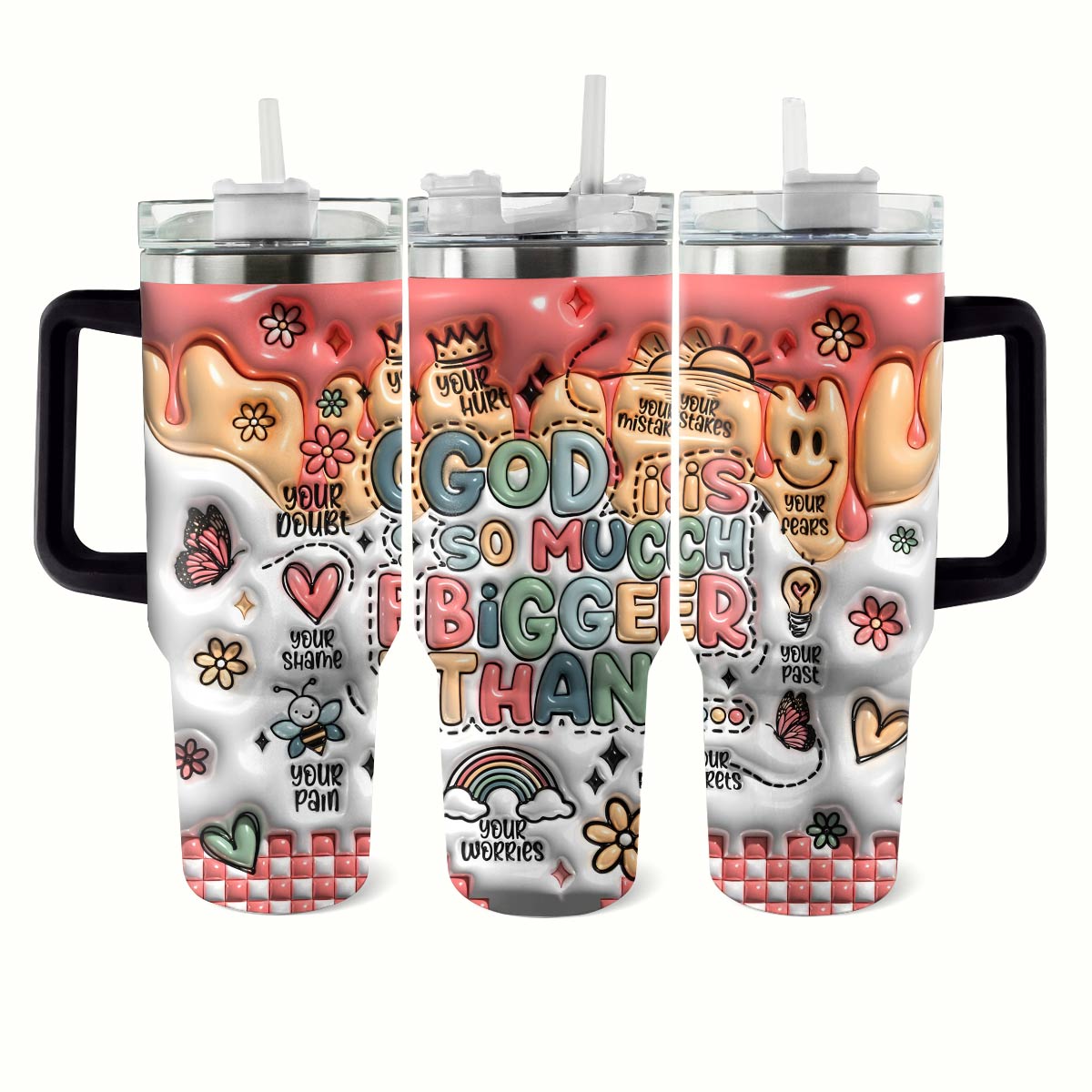 Faith Over Fear Custom Stanley Cup 40 oz 30 oz Tumbler With HandleTVC2301793