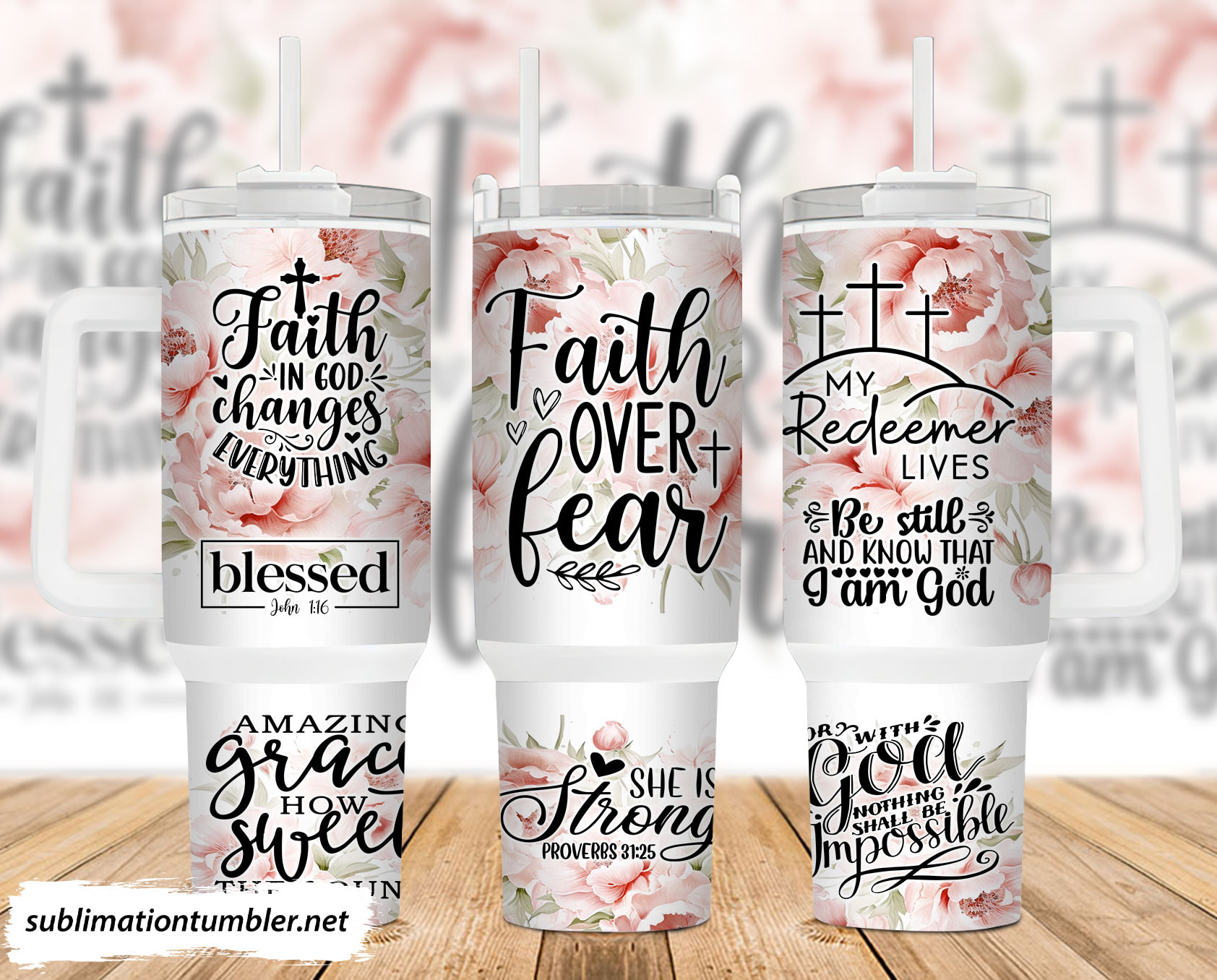 Faith Over Fear Custom Stanley Cup 40 oz 30 oz Tumbler With HandleTVC2301901