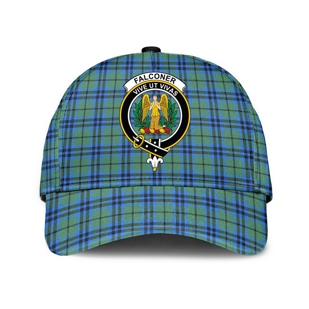 Falconer Tartan Baseball Cap, Tartan Plaid Cap with Family Crest K23 Trucker Hats Custom Hats Gifts For Men & Women