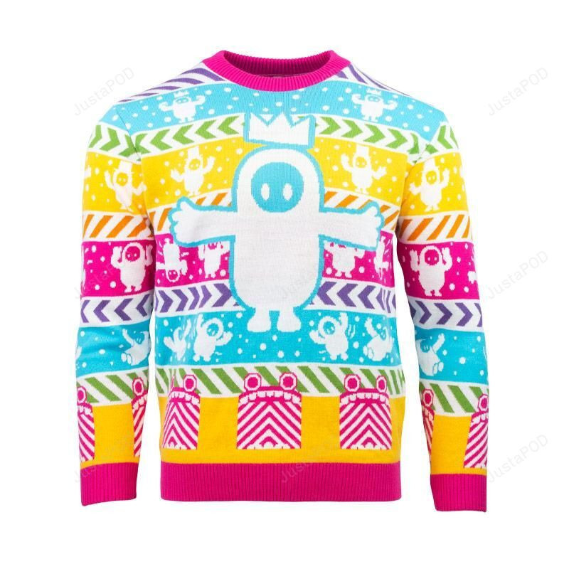 Fall Guys Ugly Christmas Sweater Adult 3D Funny Matching for family