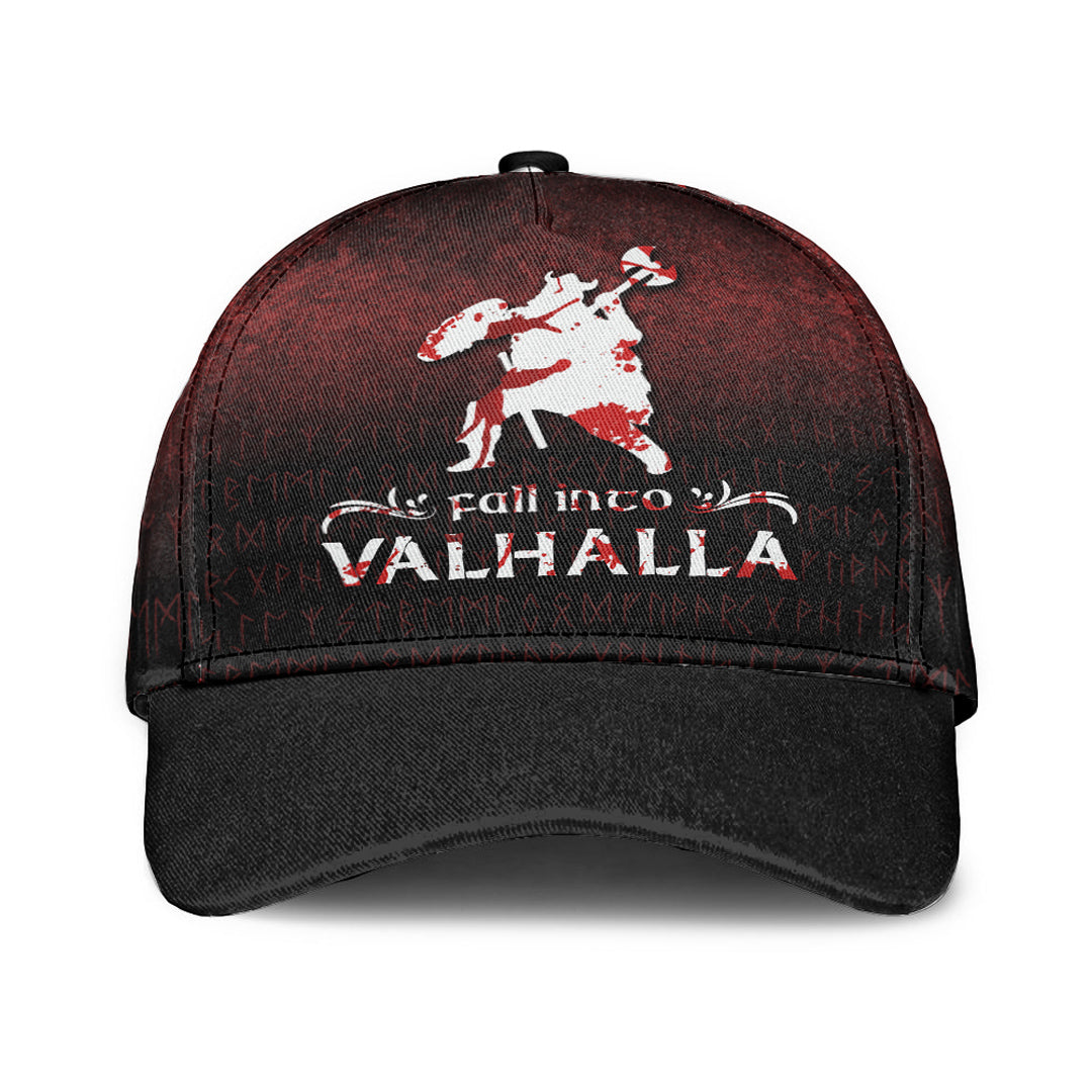 Fall Into Valhalla Classic Cap 3D Baseball Caps Trucker Hats Custom Hats Gifts For Men & Women