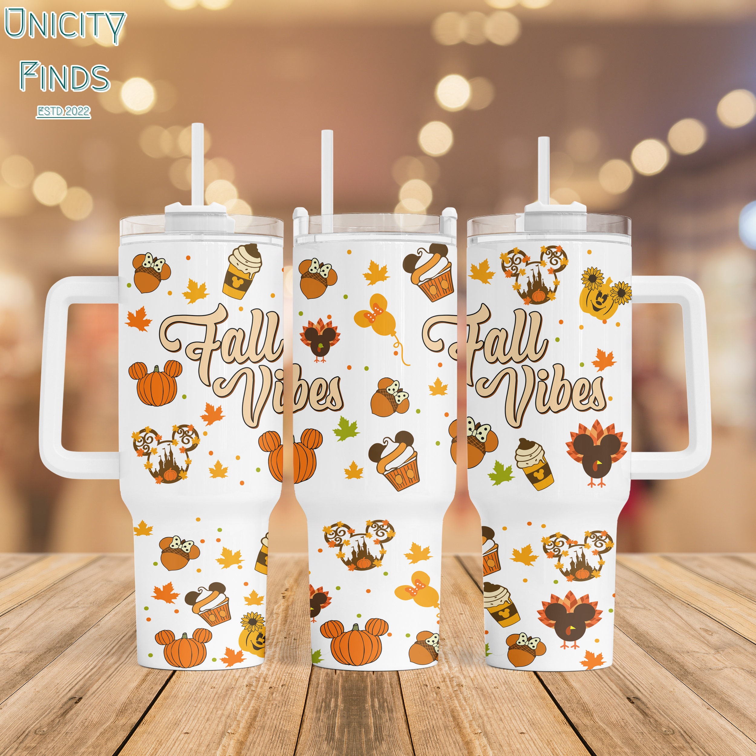Fall Mickey Mouse Disney Cartoon Custom Stanley Cup 40 oz 30 oz Tumbler With HandleTVC2301849