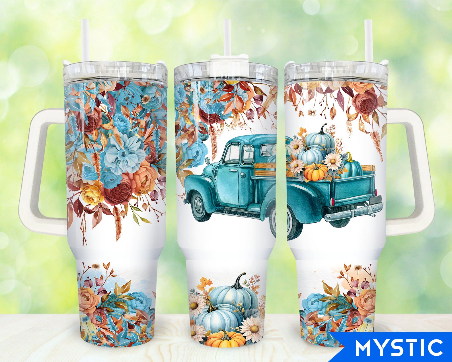 Fall Pumpkin Truck Custom Stanley Cup 40 oz 30 oz Tumbler With HandleTVC2301915