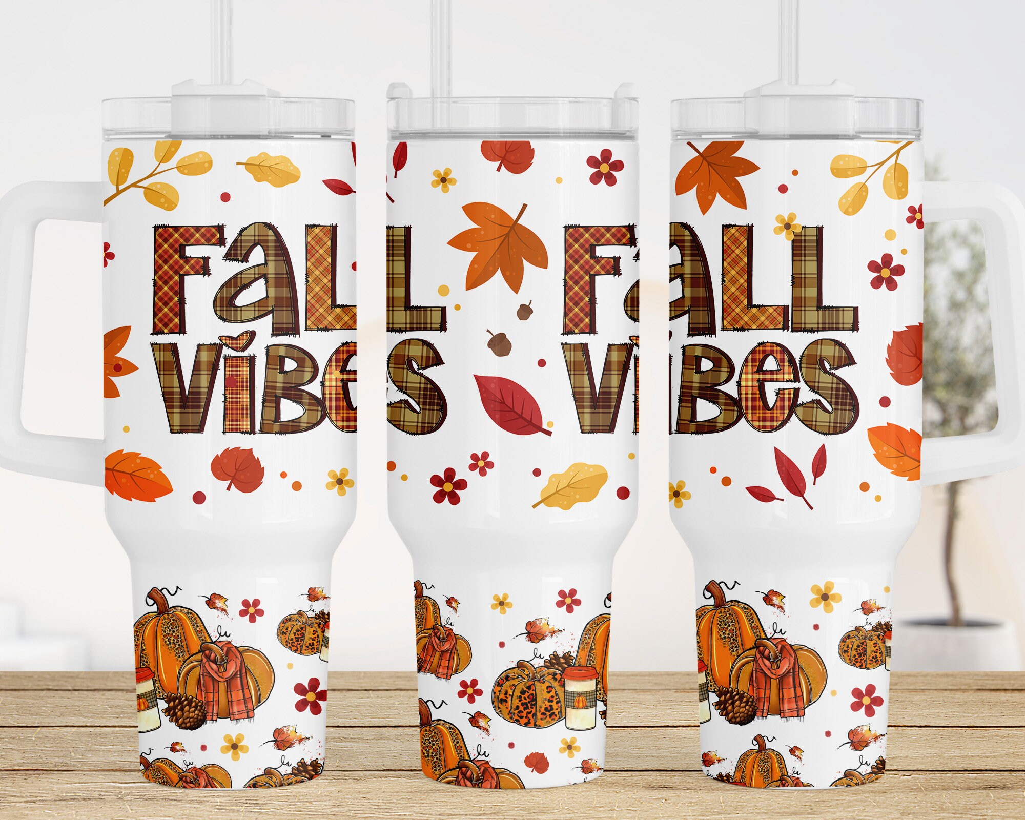 Fall Vibes Custom Stanley Cup 40 oz 30 oz Tumbler With HandleTVC2301962