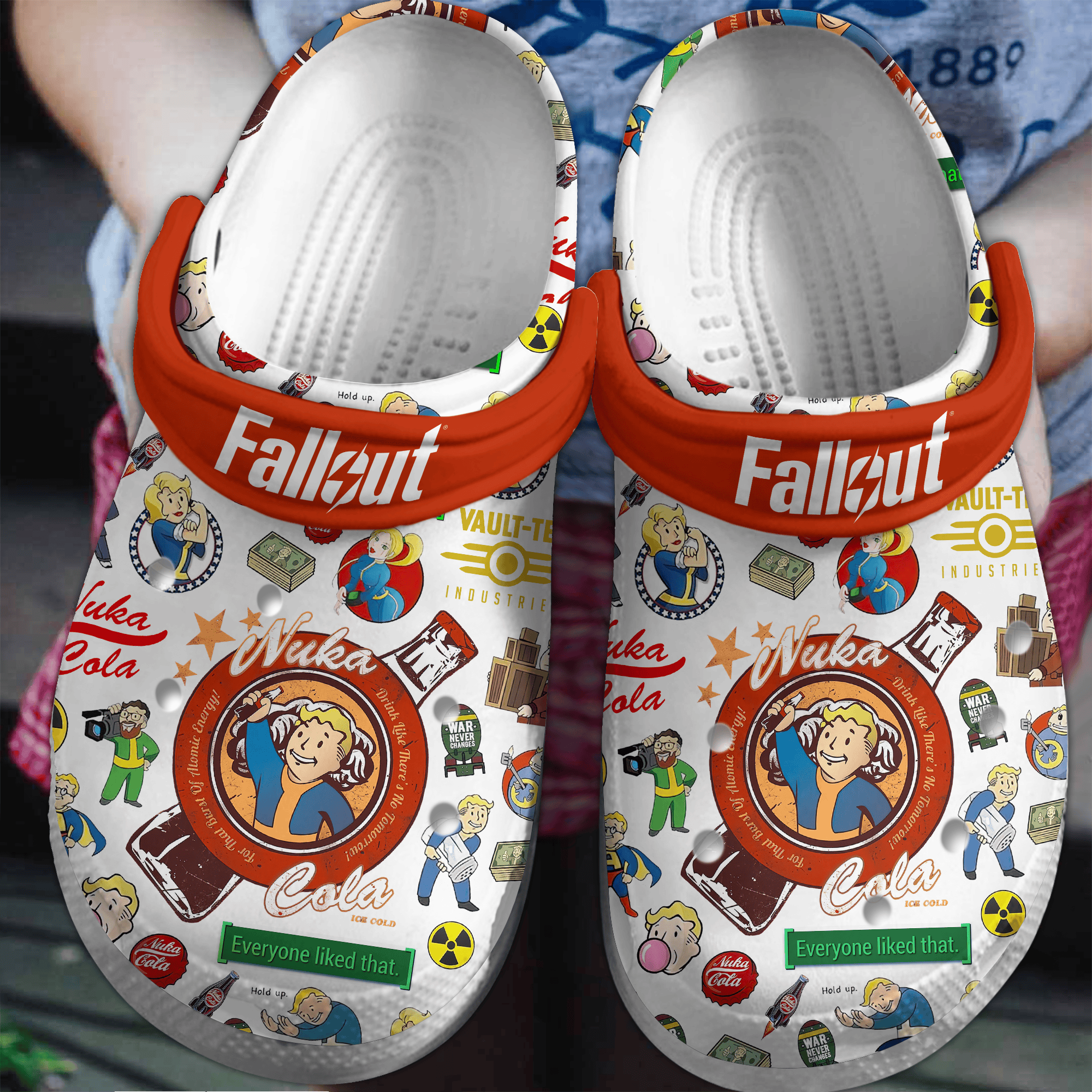 Fallout Game Crocs Crocband Clogs Shoes Comfortable For Men Women and Kids