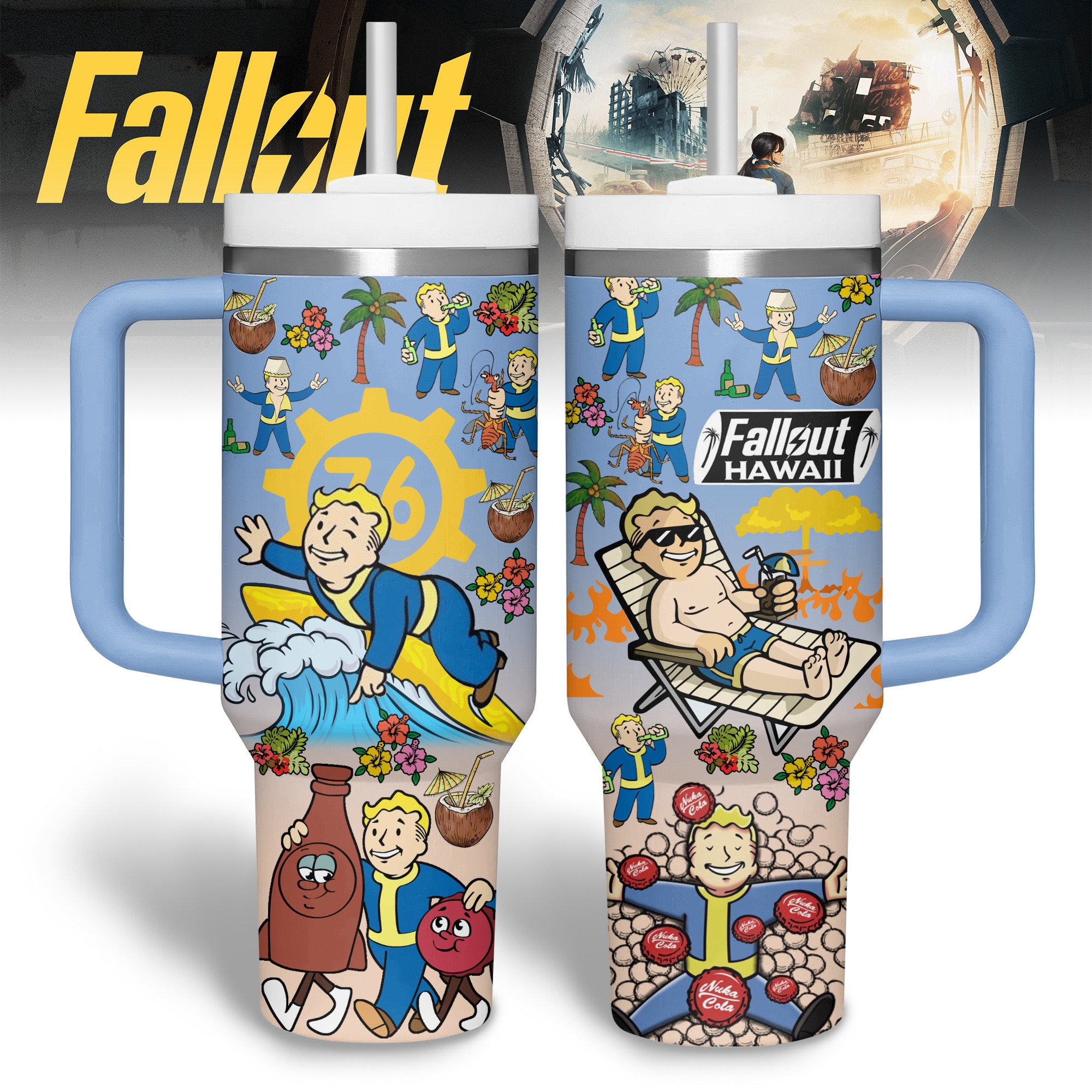 Fallout Games Custom Stanley Cup 40 oz 30 oz Tumbler With HandleTVC2301307