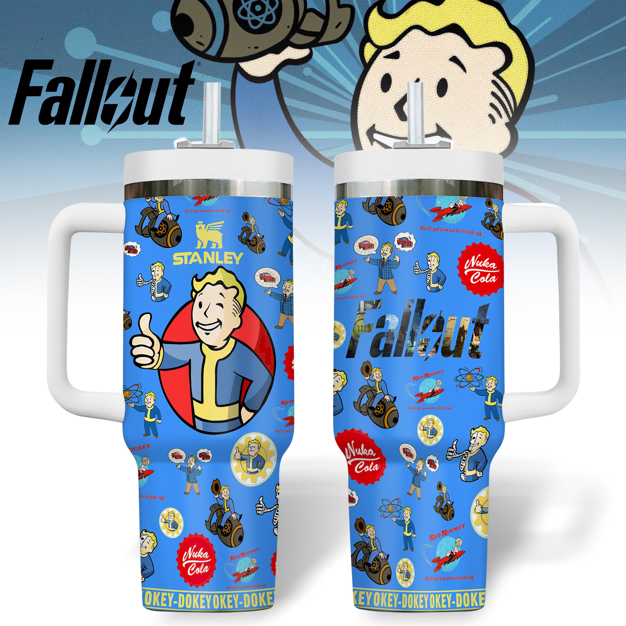 Fallout Games Custom Stanley Cup 40 oz 30 oz Tumbler With HandleTVC2301336