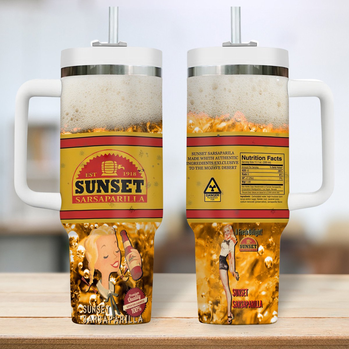 Fallout Games Custom Stanley Cup 40 oz 30 oz Tumbler With HandleTVC2301515 - Image 2