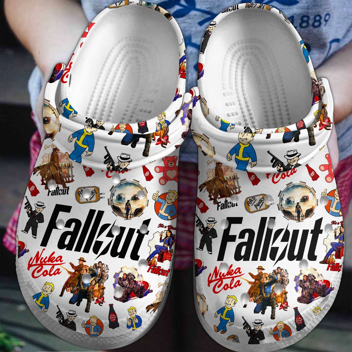 Fallout Shelter Game Crocs Crocband Clogs Shoes Comfortable For Men Women and Kids