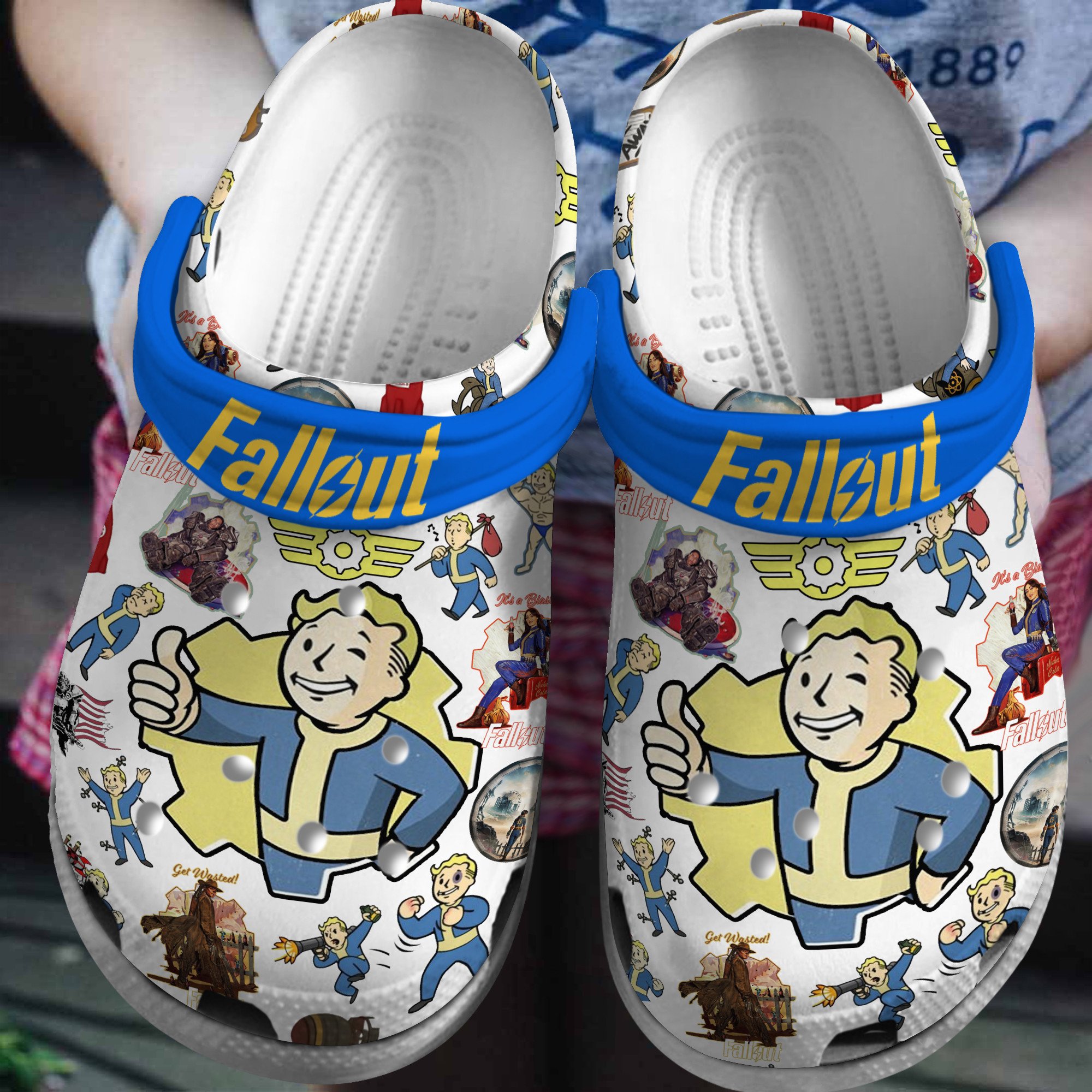Fallout Shelter Game Crocs Crocband Clogs Shoes Comfortable For Men Women and Kids