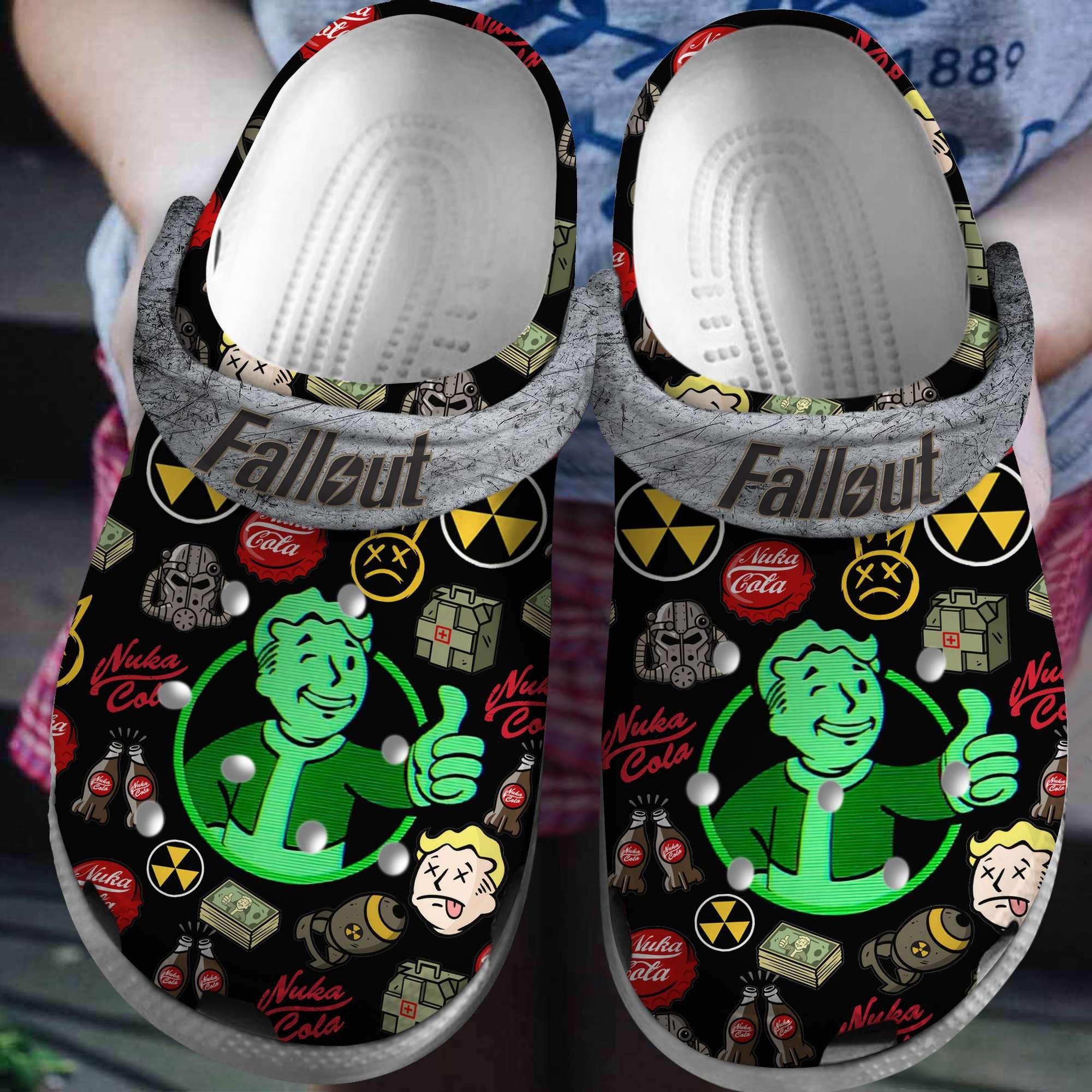 Fallout Shelter Game Crocs Crocband Clogs Shoes Comfortable For Men Women and Kids