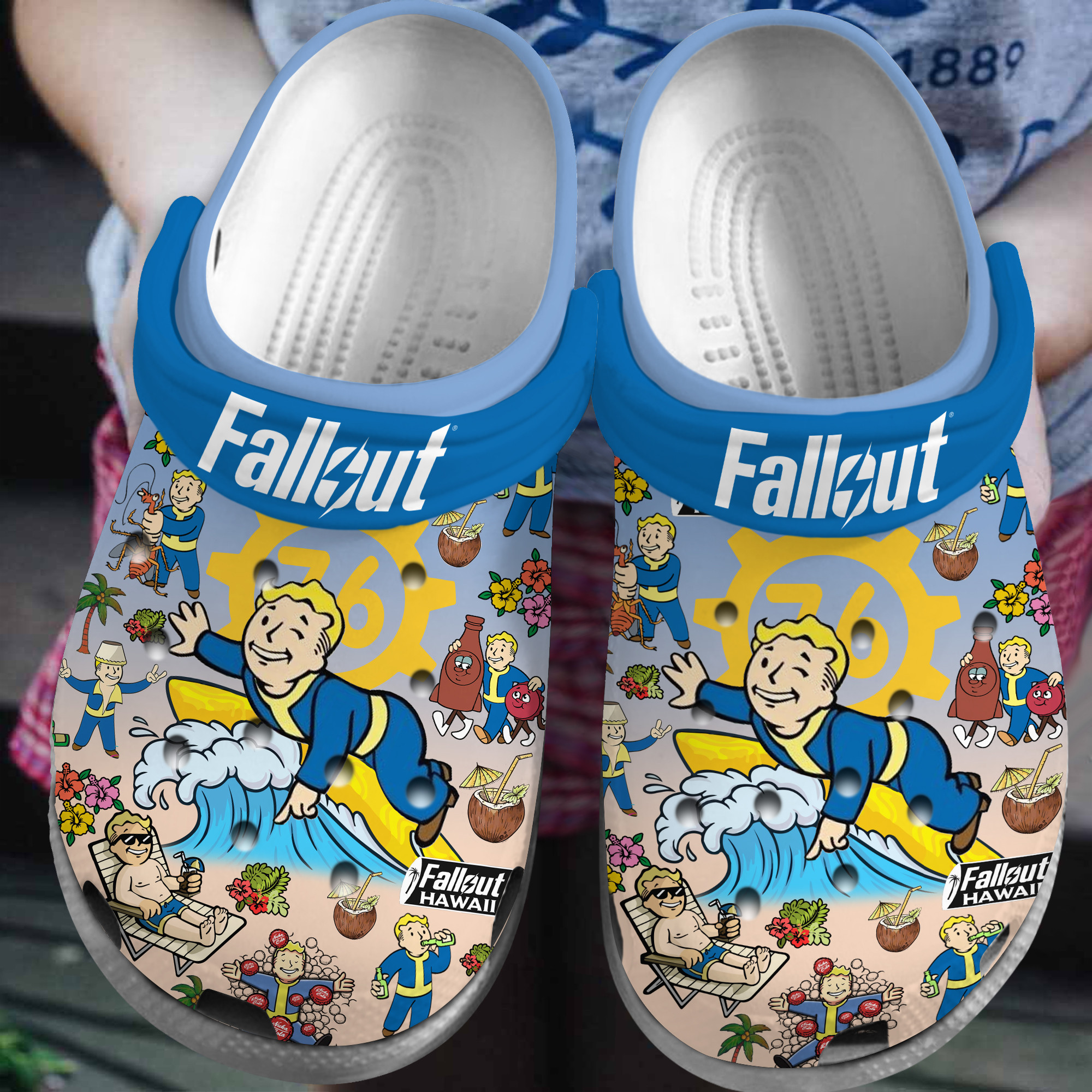 Fallout Shelter Game Crocs Crocband Clogs Shoes Comfortable For Men Women and Kids