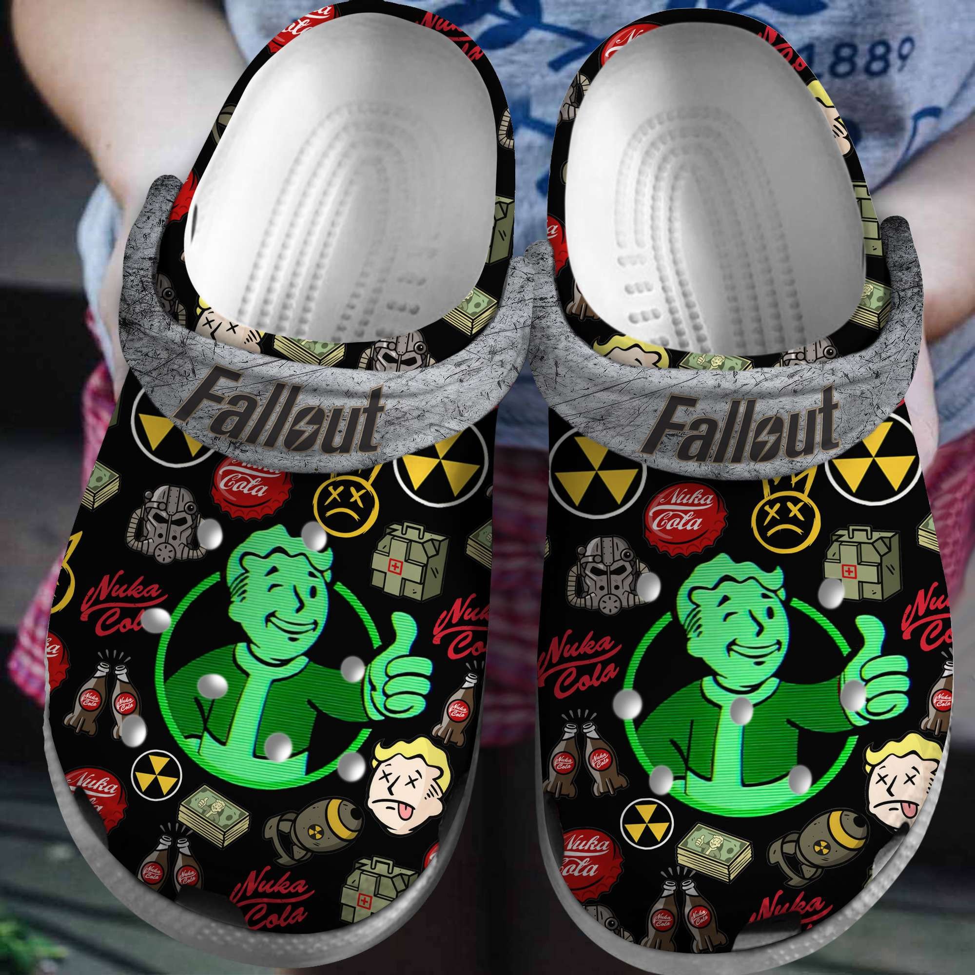 Fallout Shelter Game Crocs Crocband Clogs Shoes Comfortable For Men Women and Kids