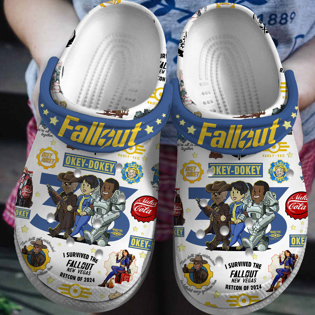Fallout Shelter Game Crocs Crocband Clogs Shoes Comfortable For Men Women and Kids