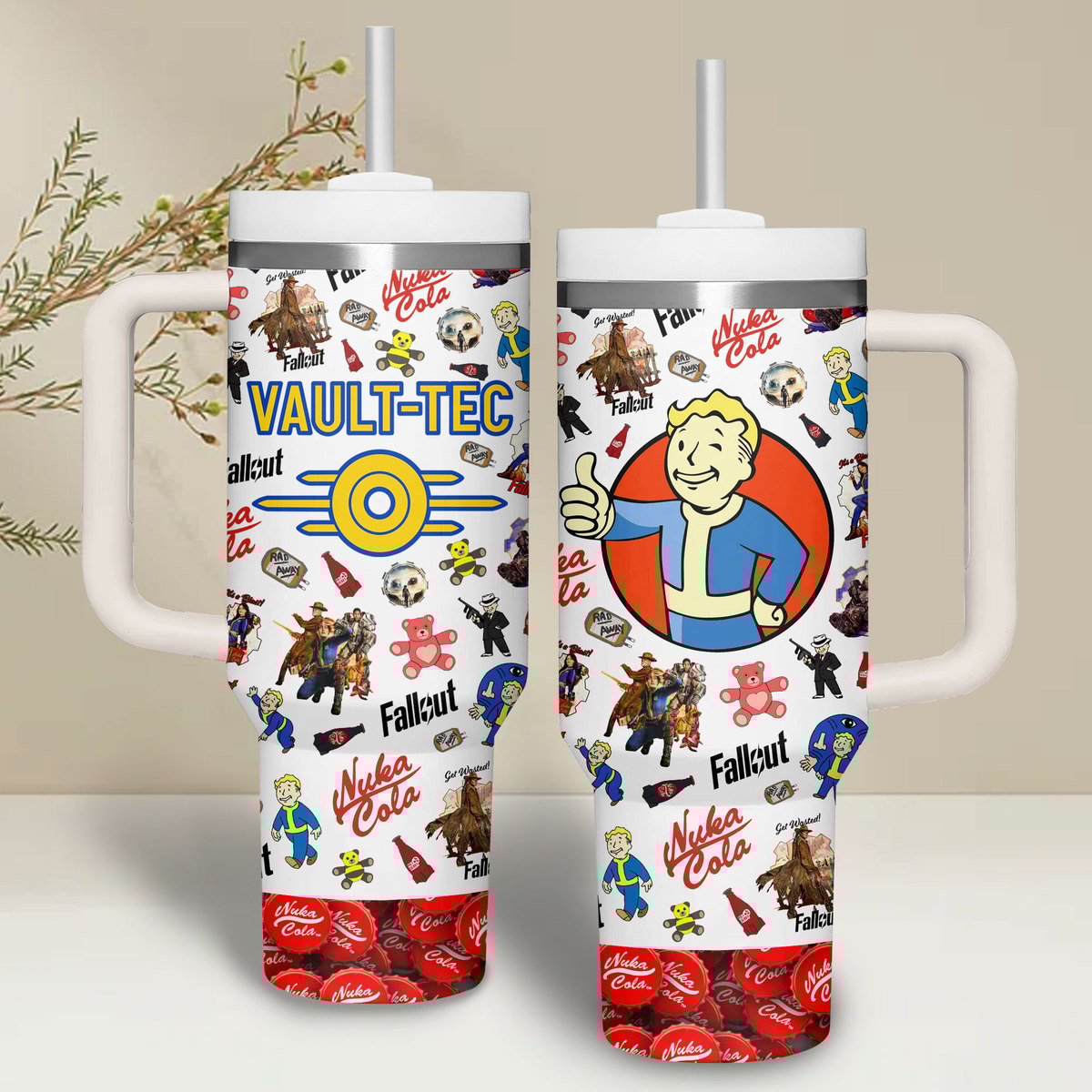 Fallout Vault-Tec Games Custom Stanley Cup 40 oz 30 oz Tumbler With HandleTVC2301263