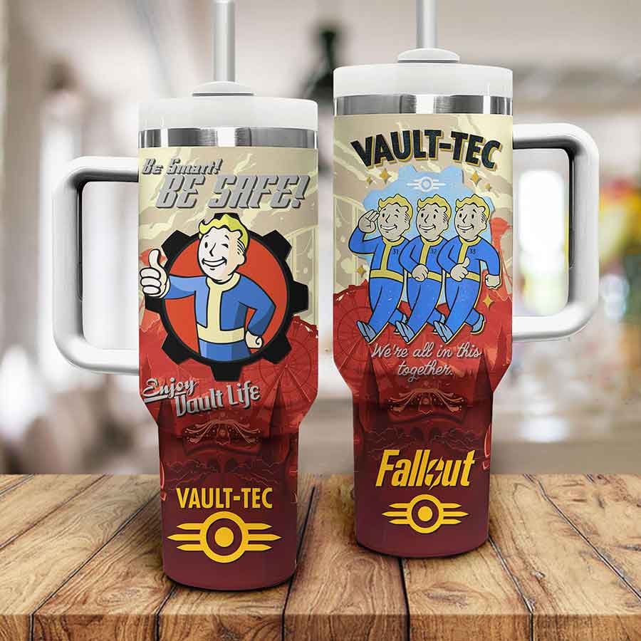 Fallout Vault-Tec Games Custom Stanley Cup 40 oz 30 oz Tumbler With HandleTVC2301801 - Image 2
