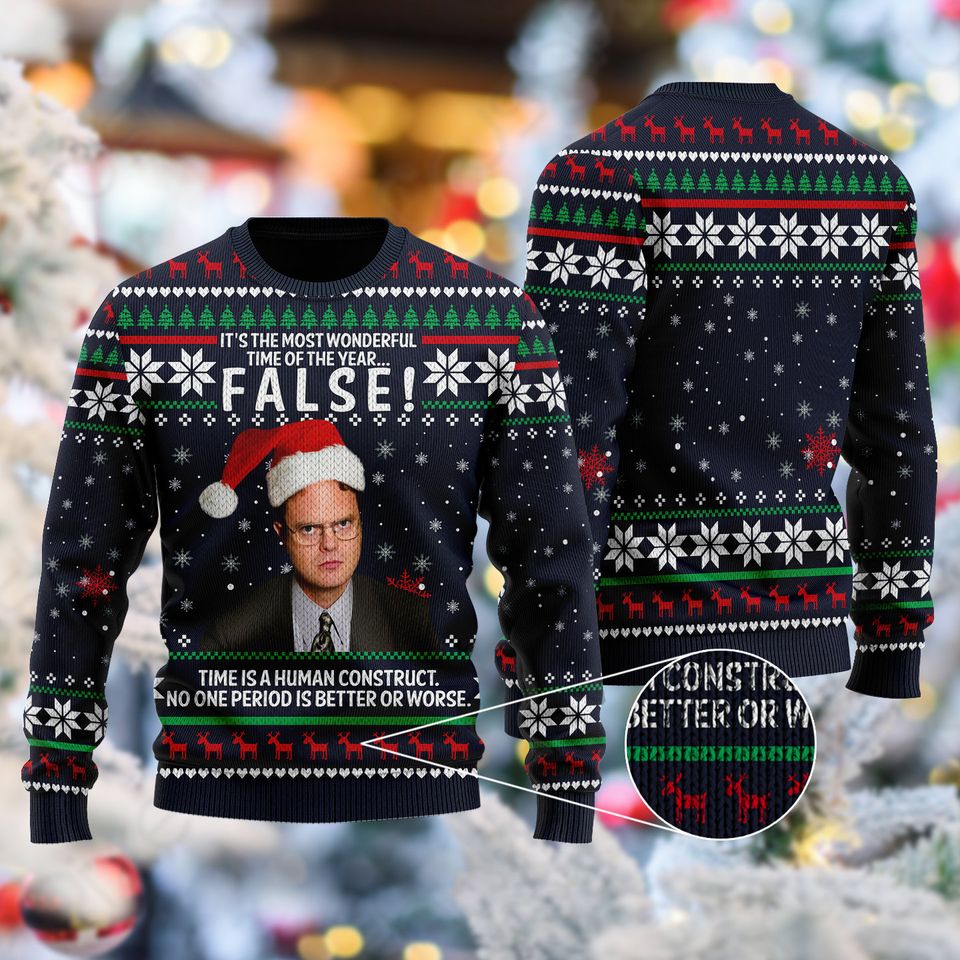 False Time Is A Human Construct Quotes 3D Sweater