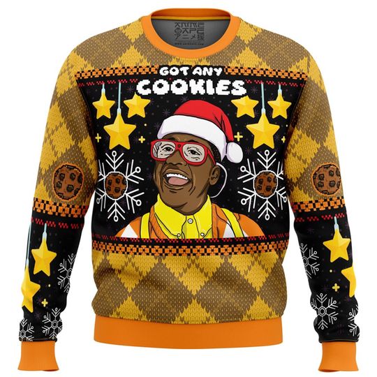 Family Matters Ugly Christmas Sweatshirt | Steve Urkel Myra Monkhouse Ugly Sweater - Image 2