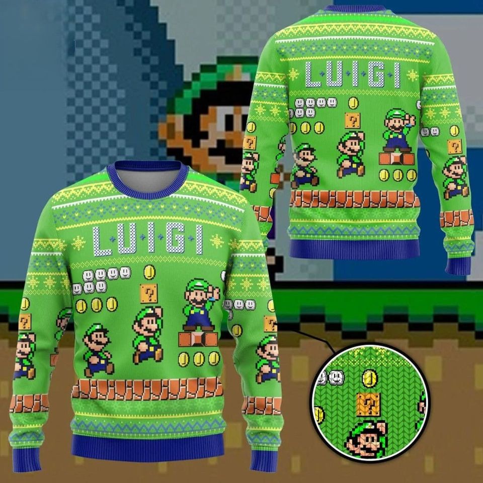 Famous Character 3D All Over Printed T-shirt, Video Games Ugly Christmas Sweater