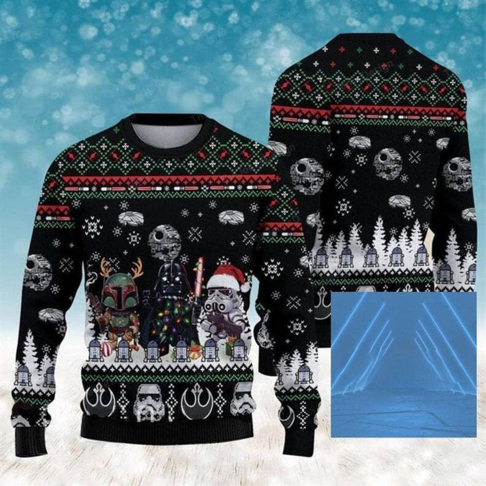 Famous Characters 3D shirt, US Hero Movie Ugly Christmas Sweater