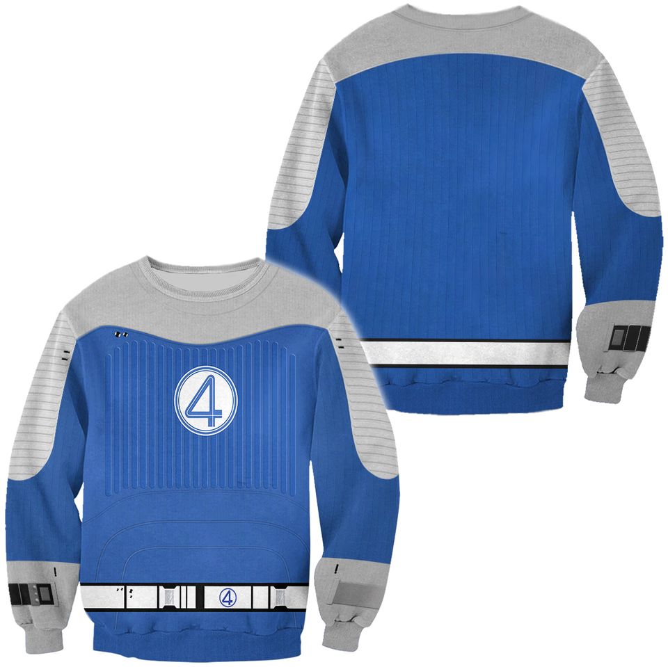 Fantastic Four 3D Sweater, Fantastic Four First Steps Shirt, Fantastic 4 Costume Shirt