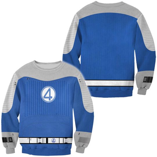 Fantastic Four 3D Sweater, Fantastic Four First Steps Shirt, Fantastic 4 Costume Shirt - Image 2