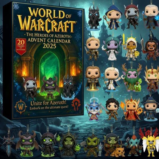 Fantasy Warrior Advent Calendar 2025 24 Days of Heroic RPG Acrylic Ornament 2D Flat - Image 6