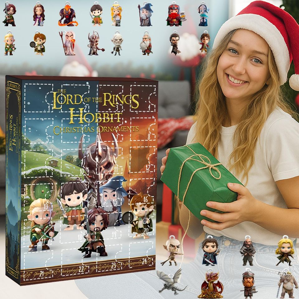 Fantasy World Advent Calendar 2025, 24 Chibi Character Ornaments, Mythical Christmas Countdown, Fan Gift Set