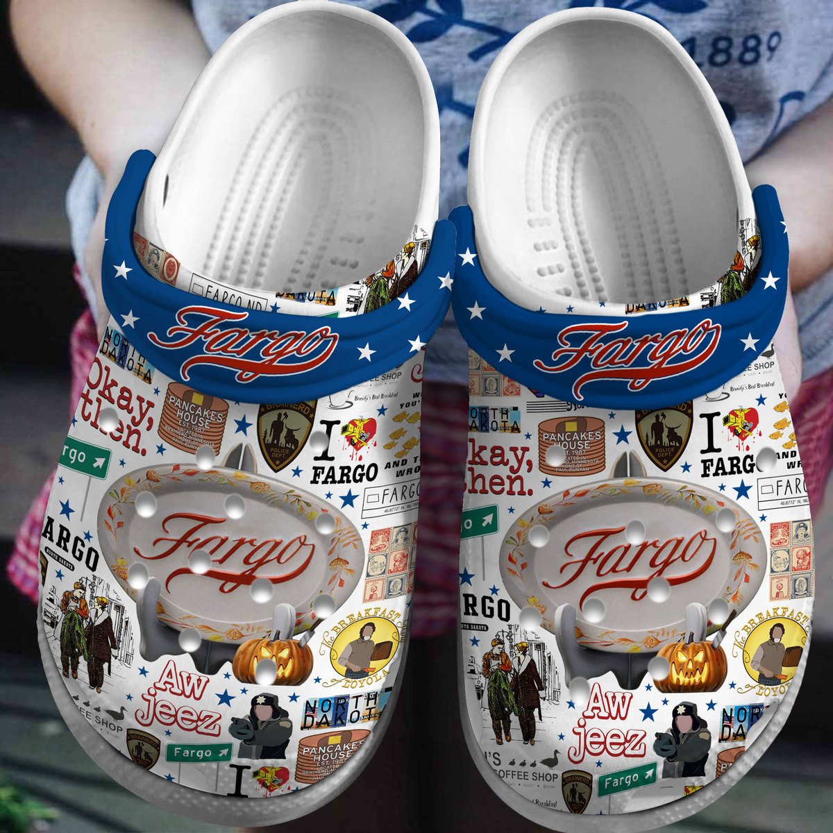Fargo Movie Crocs Crocband Clogs Shoes Comfortable For Men Women and Kids