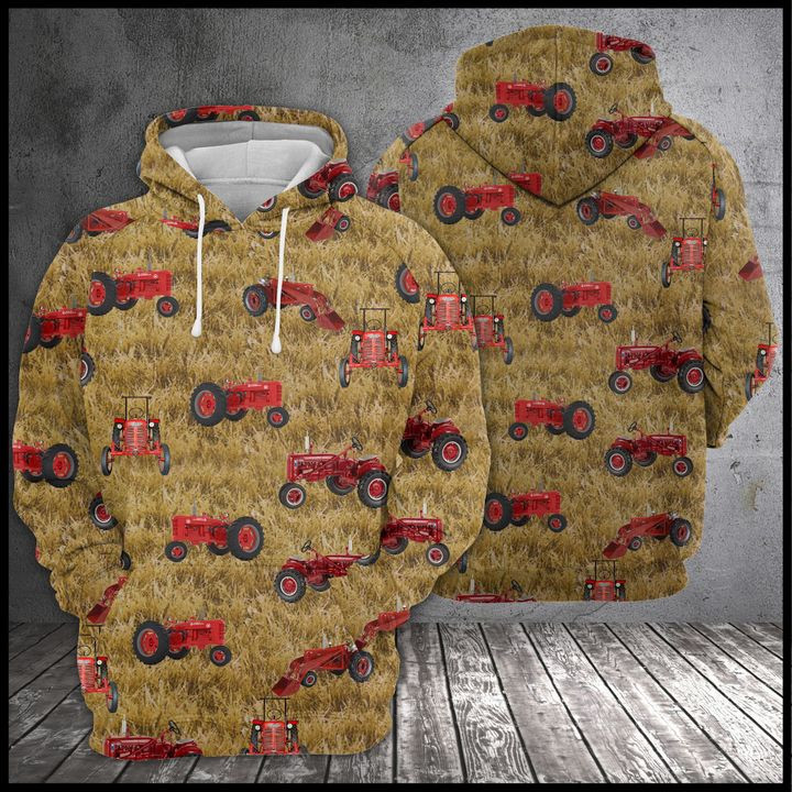 Farmall Tractor Farmer 3D All Over Print Hoodie, Zip Hoodie