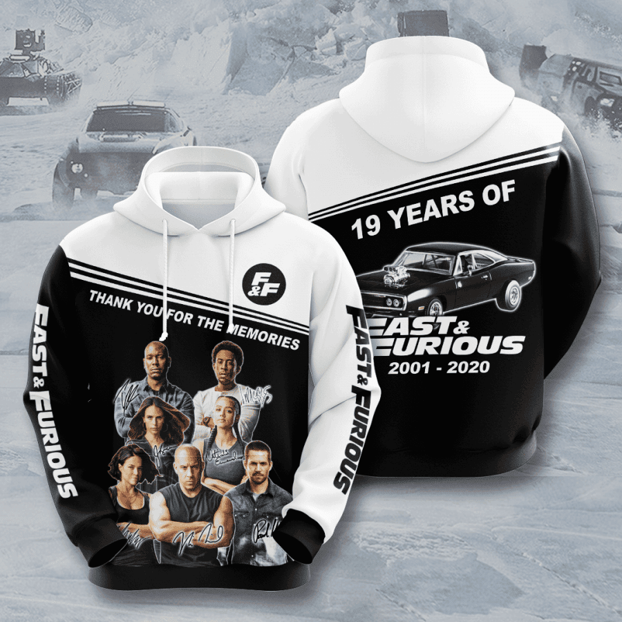 Fast And Furious Movie Character 3D All Over Print Hoodie, Zip Hoodie