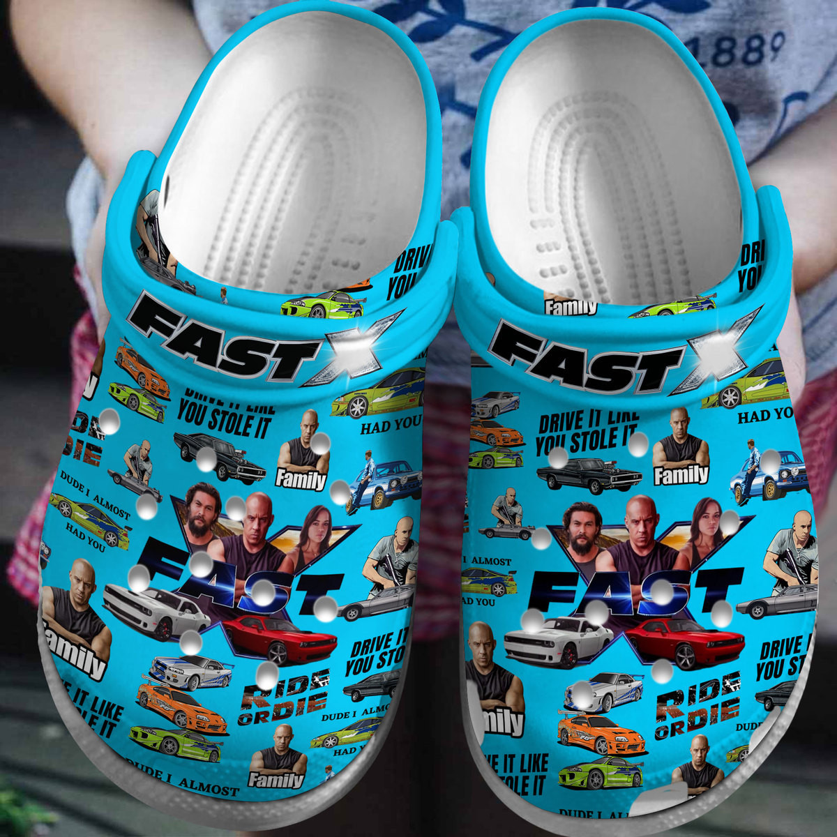 Fast And Furious Movie Crocs Crocband Clogs Shoes Comfortable For Men Women and Kids