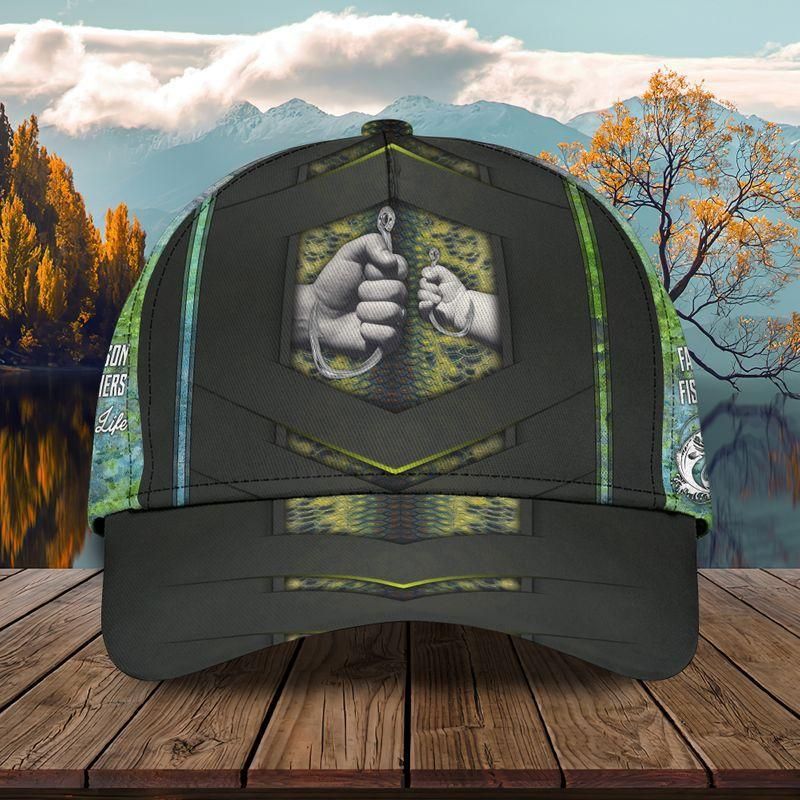 Father And Son Fishing Partners For Life Classic Cap Baseball Cap Fathers Day Gift Trucker Hats Custom Hats Gifts For Men & Women