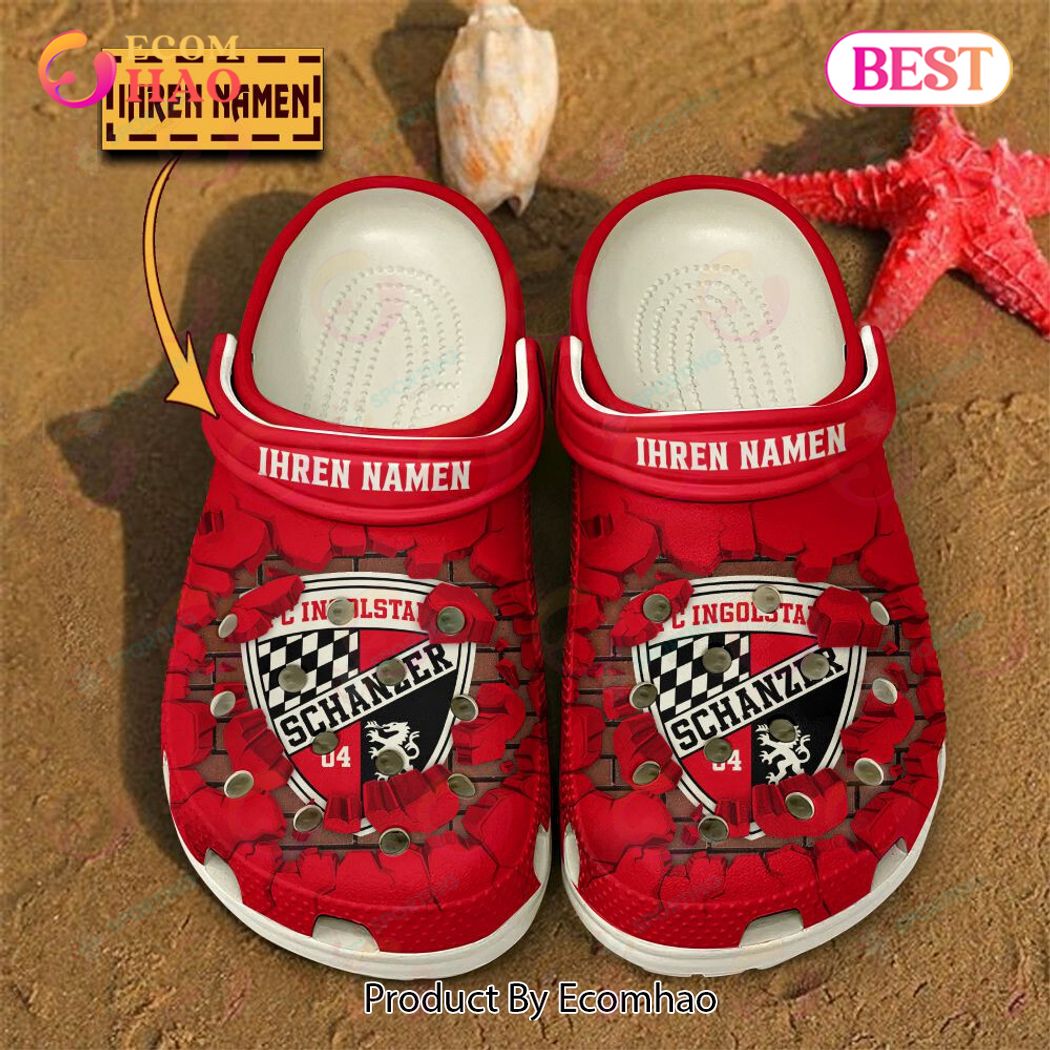 FC Ingolstadt Liga Sport Crocs Crocband Clogs Shoes Comfortable For Men Women and Kids