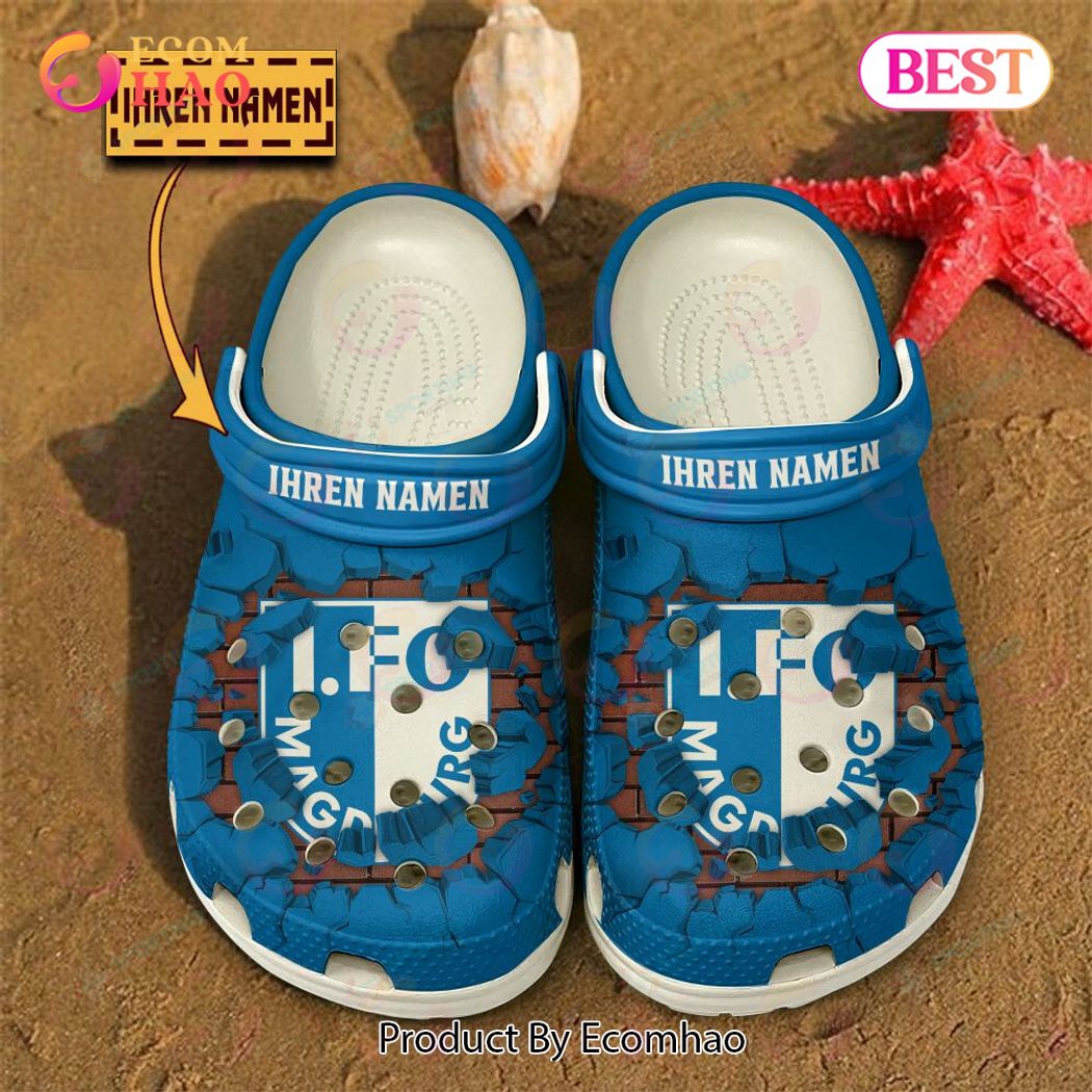 FC Magdeburg Bundesliga Sport Crocs Crocband Clogs Shoes Comfortable For Men Women and Kids