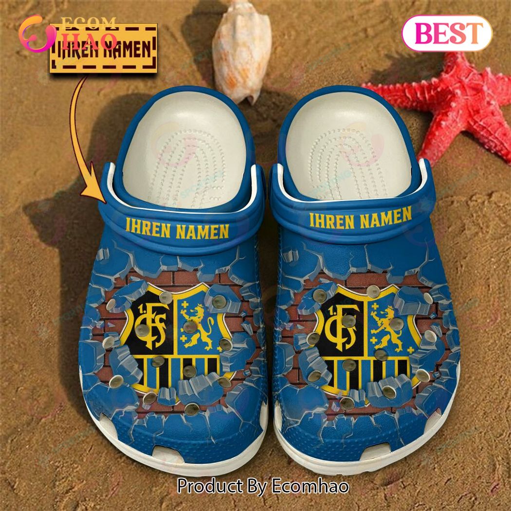 FC Saarbrucken Liga Sport Crocs Crocband Clogs Shoes Comfortable For Men Women and Kids