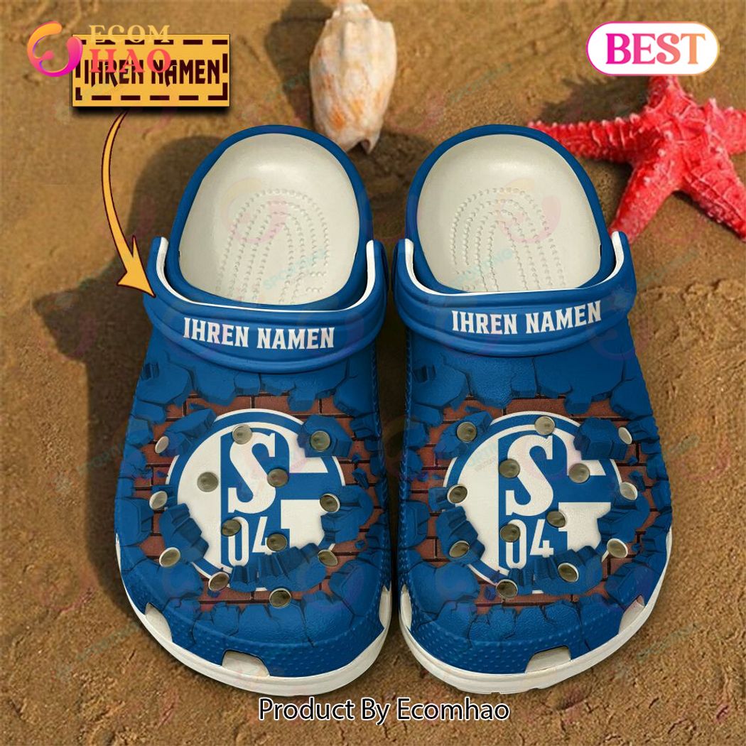 FC Schalke 04 Bundesliga Sport Crocs Crocband Clogs Shoes Comfortable For Men Women and Kids