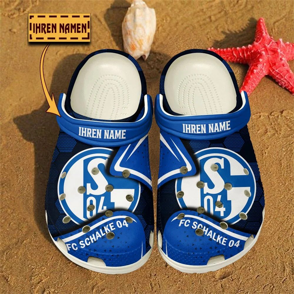 FC Schalke 04 Bundesliga Sport Crocs Crocband Clogs Shoes Comfortable For Men Women and Kids