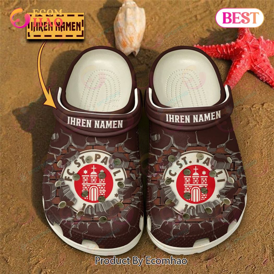 FC St. Pauli Bundesliga Sport Crocs Crocband Clogs Shoes Comfortable For Men Women and Kids