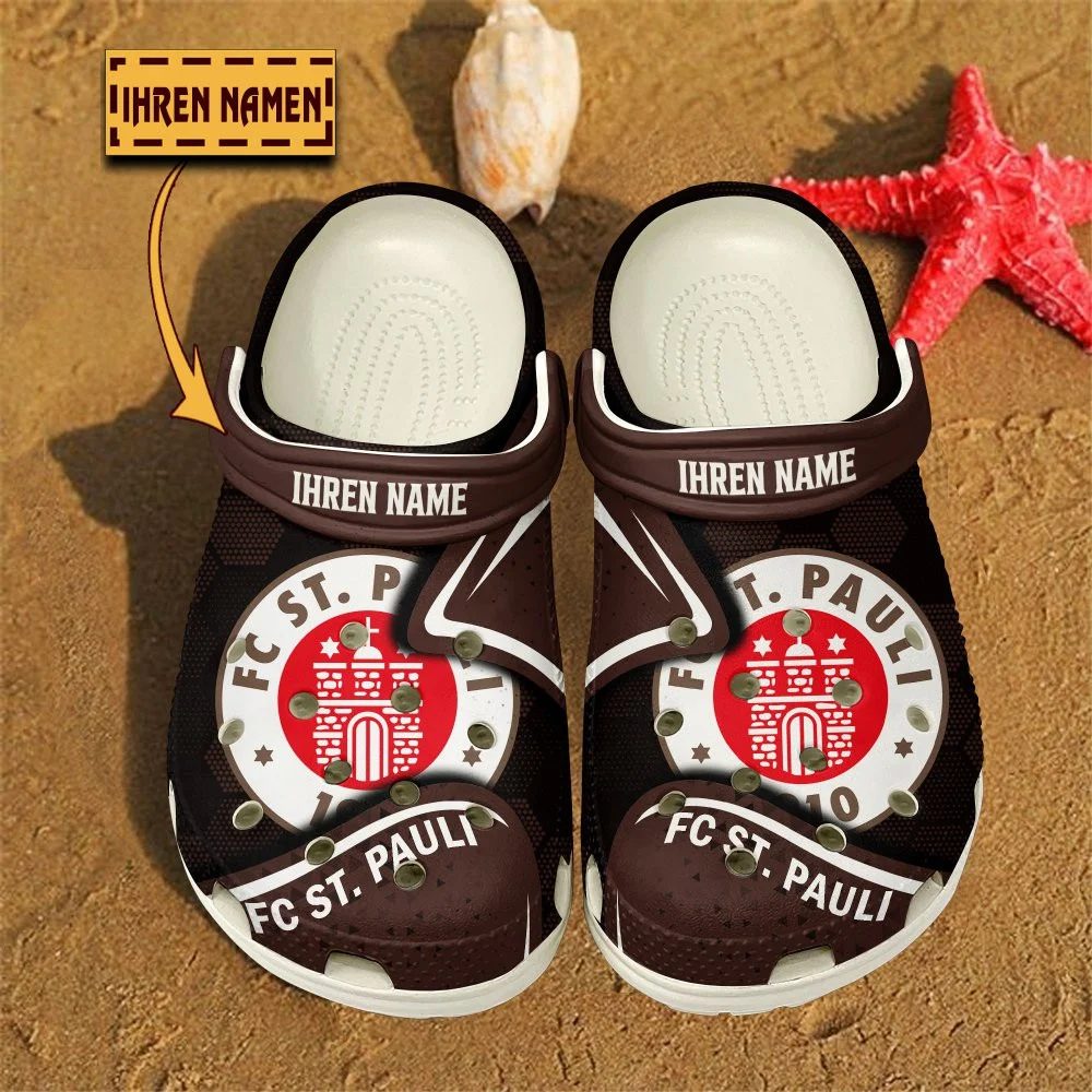FC St. Pauli Bundesliga Sport Crocs Crocband Clogs Shoes Comfortable For Men Women and Kids